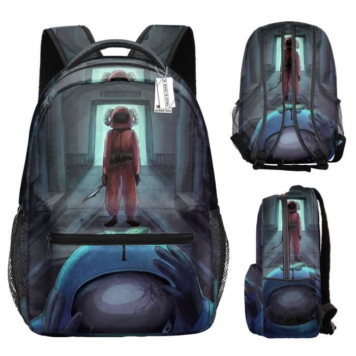 Sac à Dos 3D Solo Leveling - Design Anime Sung Jin-Woo, Polyester, Léger 0.6 Kg - Pour école, Conventions, Enfants 10-16 Ans
