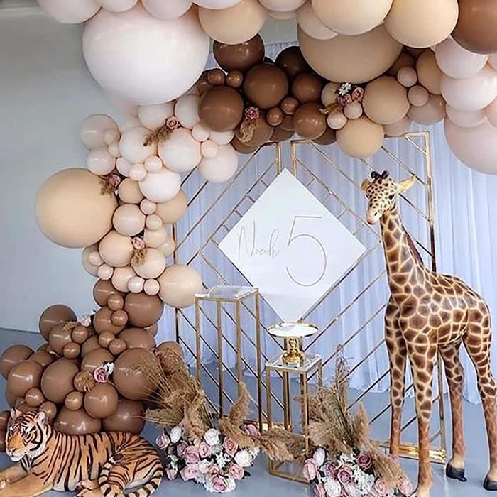 Kit guirlande de ballons marron : décorations de fête sur le thème du café - France
