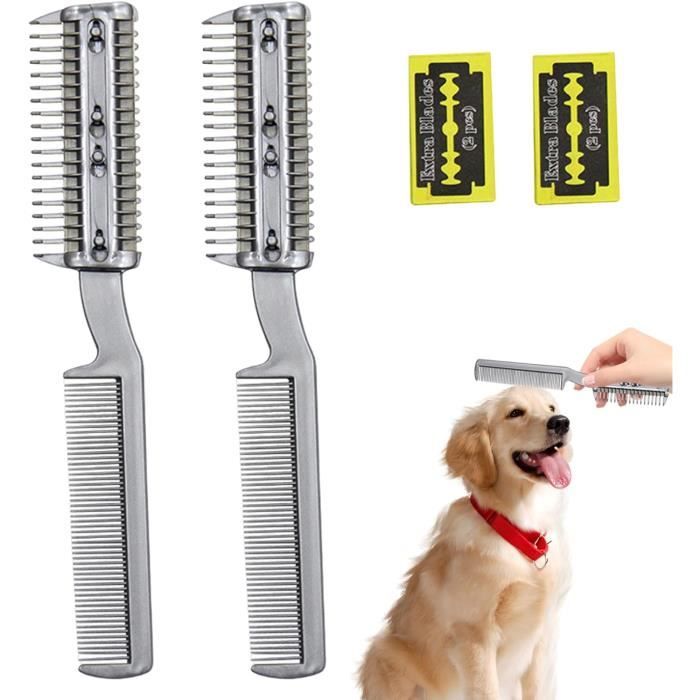 Peigne pour chien est magique dents rétractables et rotatives