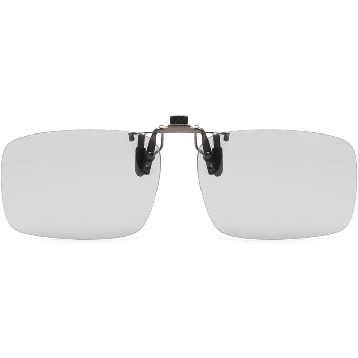 Lunettes De Soleil Sans Monture Rectangle Clip On Leger Lunette Solaire Polarisees Hommes Femmes u6753 Gris Photochromique Achat Vente lunettes de soleil Neuf Cdiscount