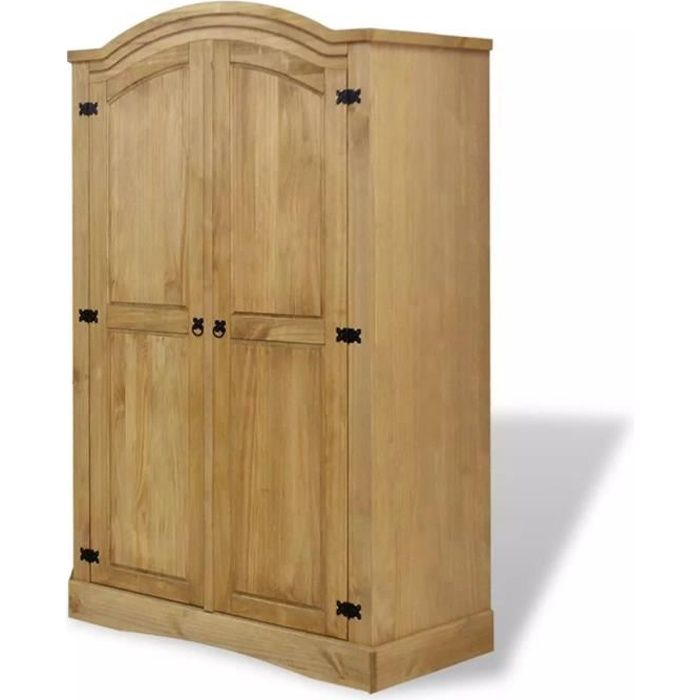 ETO GardeRobe 2 Portes Armoire Pin Mexicain Gamme Corona Armoire