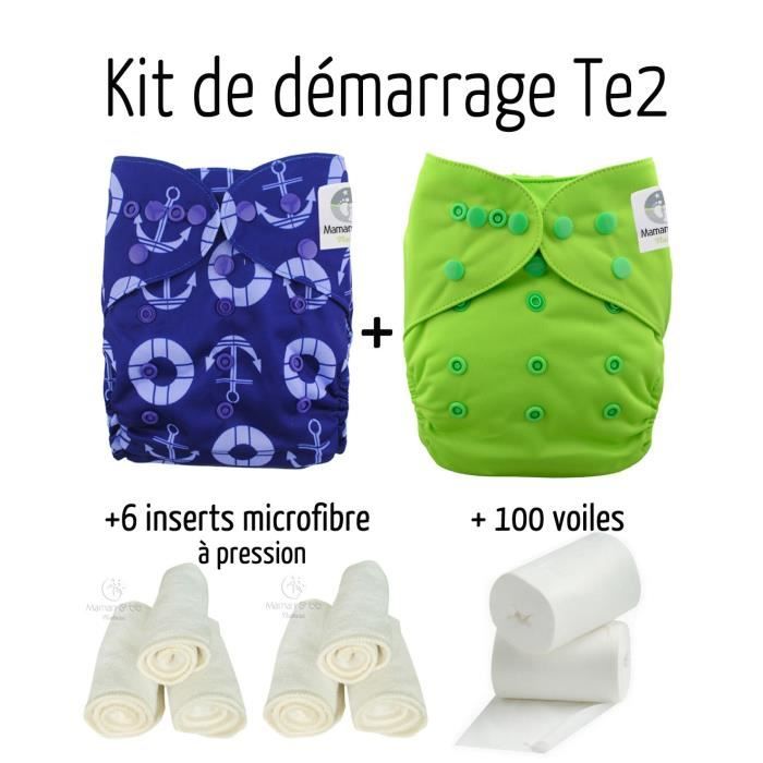Pack Decouverte Couches Lavables Te2 Insert Et Voiles De Protection Kit Te2 Moussaillon Achat Vente Couche Lavable 2009430022680 Soldes Sur Cdiscount Des Le 20 Janvier Cdiscount