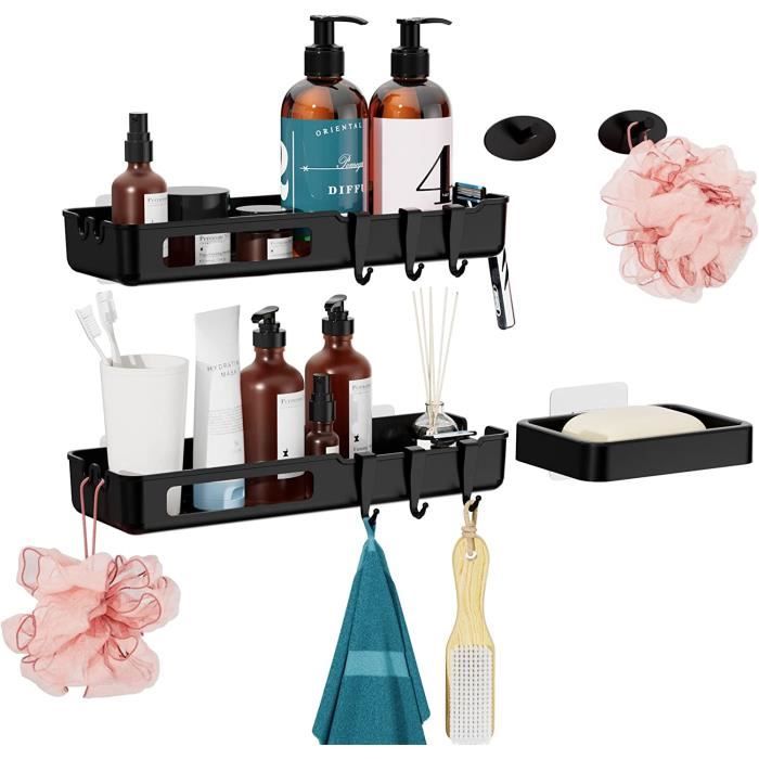 Dealswin Etagere Salle De Bain Sans Percage 2 Pièces Etagère