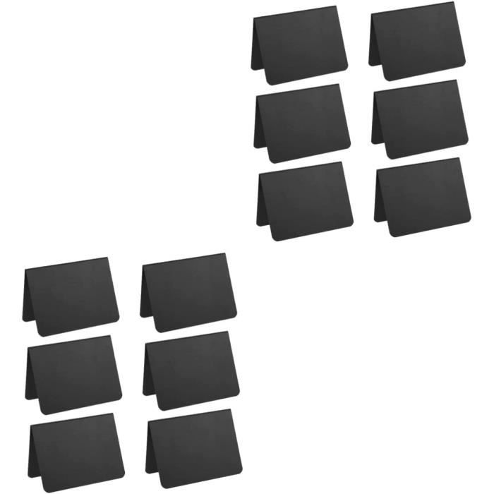 JIANTA 20 Mini Tableaux Noirs 10x7,5cm - Étiquettes Prix Avec 4 Marqueurs Craie