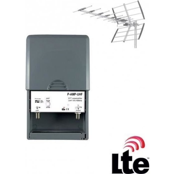 Préamplificateur UHF seul TNT LTE Johansson sans alimentation