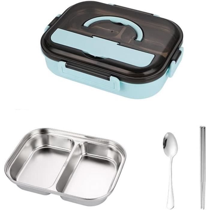 Dwi's Lunch Box Bento 1200ml | 2 Compartiments Hermétiques | Sac Isotherme Inclus | Sans BPA | Marque Française
