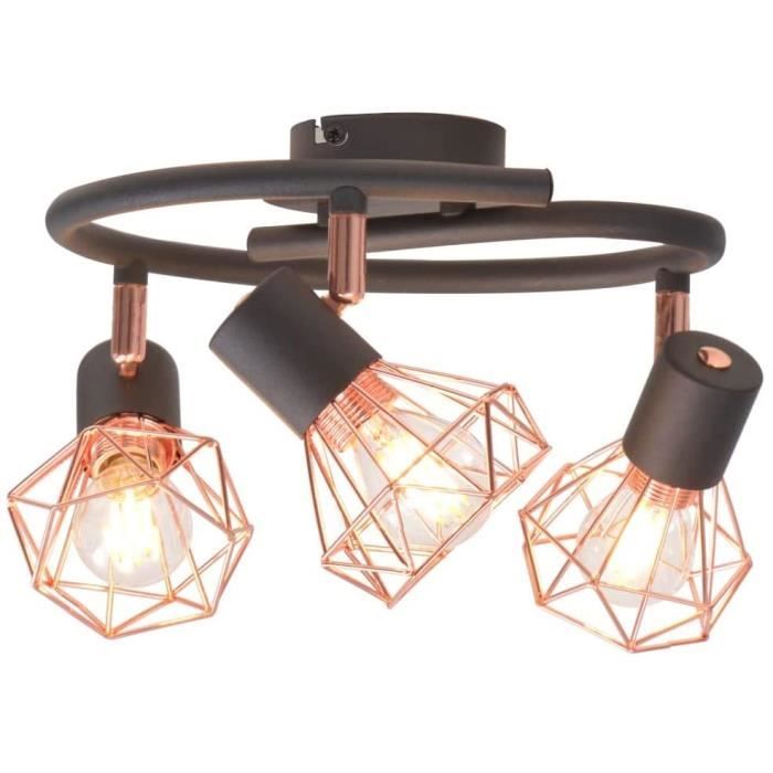PLAFONNIER COULOIR LAMPE Design LED Carré Noir Blanc EUR 127,39