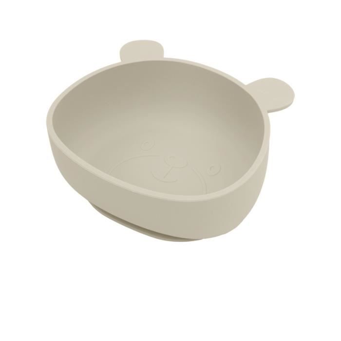 Assiette Bébé Anti-Fuites Moonkie - Silicone - Séparations - Lavable Micro-ondes