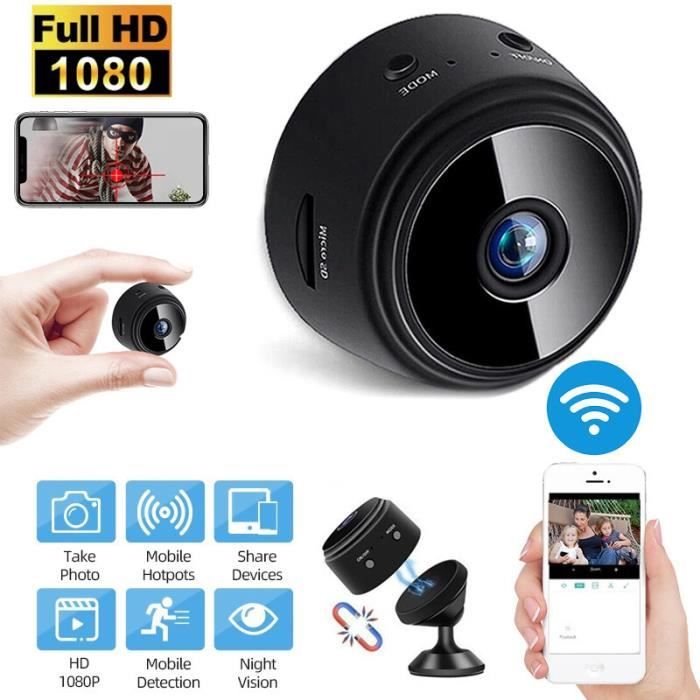 Caméra De Sécurité Secrète Mini - Sans Fil, Avec Vision Nocturne - Pour Surveillance Intérieure Et Extérieure - 7