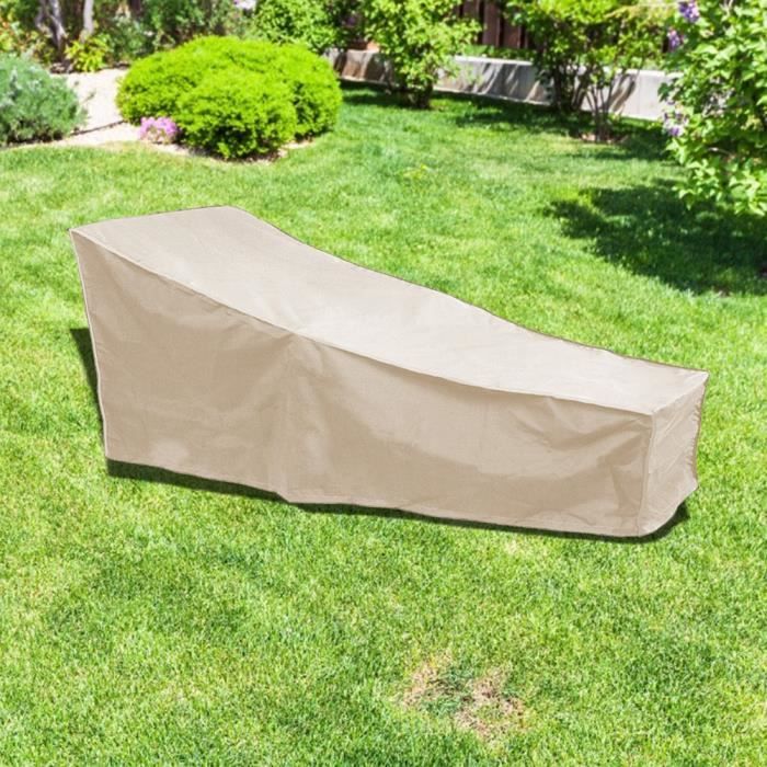 Housse de chaise extérieure Couverture de meubles de patio de jardin housses de protection de chaise longue extérieure