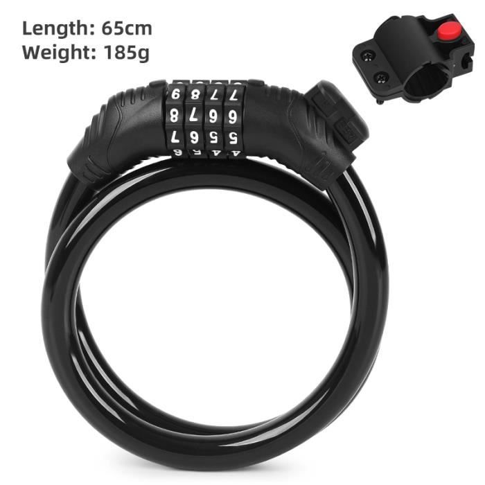 Serrure en forme de U Serrure de vélo universelle Portable, mot de passe à 5 chiffres, antivol, chaîne de sécurité en acier pour moto Chaine Antivol Moto Serrure en forme de U Serrure de vélo universelle Portable, mot de passe à 5 chiffres, antivol, chaîne de sécurité en acier pour moto Chaine Antivol Moto