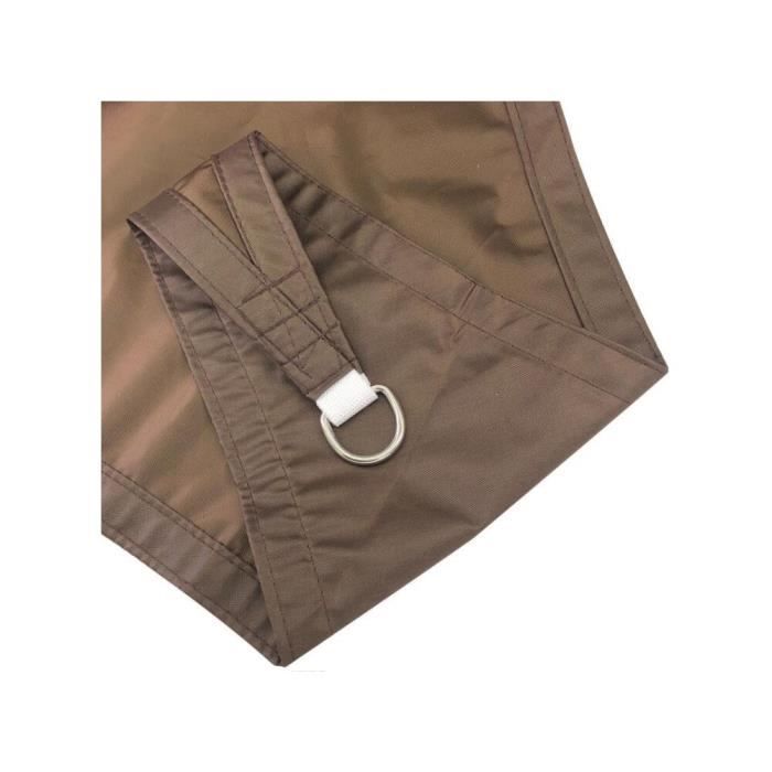 Voile D'ombrage étanche 3x4 M – Polyéthylène Haute Densité, Résistant Aux UV – Pour Terrasse, Jardin, Camping, Piscine (beige)