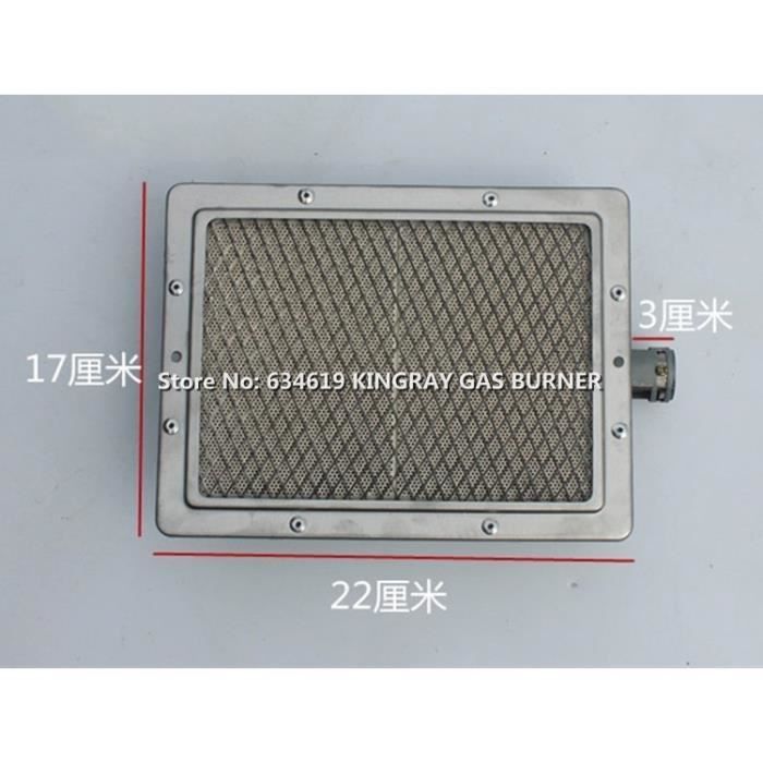 Brûleur Infrarouge En Céramique Pour Barbecue à Gaz - Dimensions 41x8 Cm - Pour Cuisson Uniforme, Séchage Alimentaire - Métal Et Céramique - 8