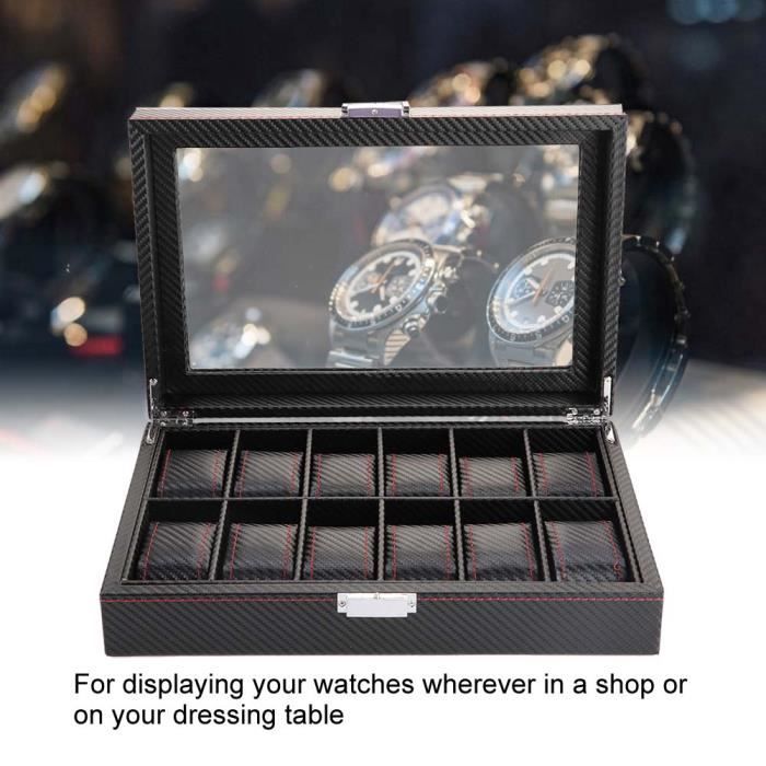 Boîte De Montre à 12 Emplacements, Remontoir Malle... - Grandado