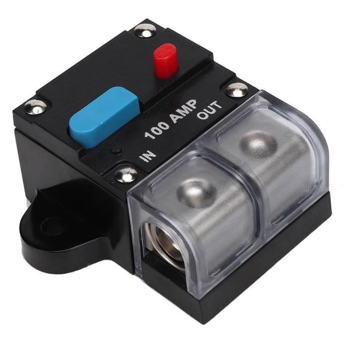 Disjoncteur Auto-Récupération 60A 12-48V DC EPLZON - Bouton Réinitialisation Manuelle Pour Voiture RV Marine