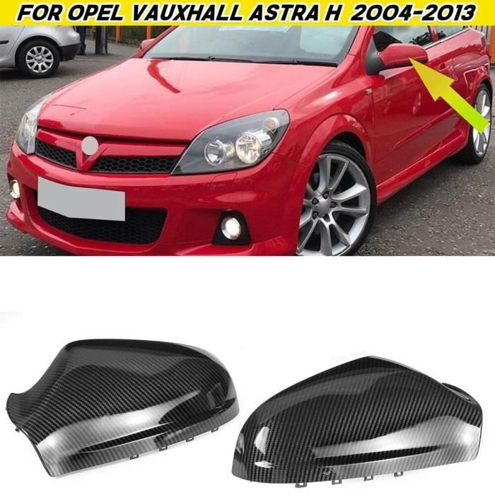 Couvercle de rétroviseur en Fiber de carbone pour Opel Vauxhall Astra H  2004 2013 - Cdiscount Auto