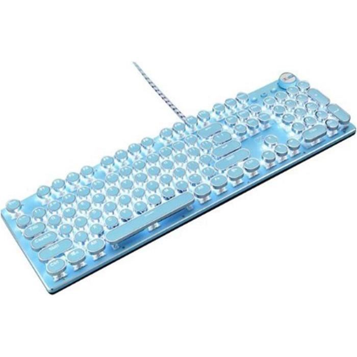 Clavier Mécanique Rétroéclairé Avec Led Arc-En-Ciel, Ak33, Câble Usb
