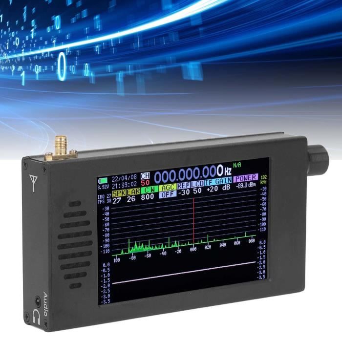 CHE Récepteur Radio DSP SDR à Ondes Courtes 50GHz ~ 250MHz 4GHZ ~ 2GHZ