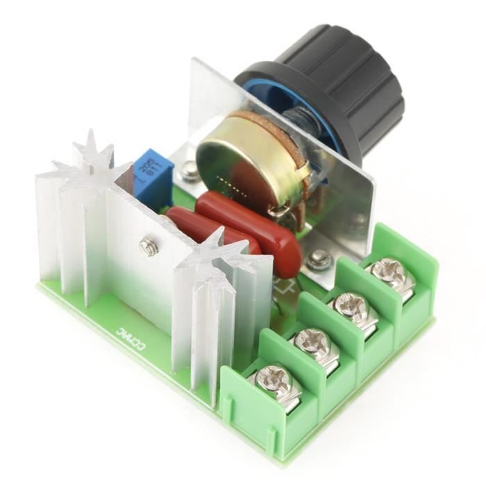 Contrôleur De Tension, Régulateur De Tension Numérique 4000W SCR Régulateur De Vitesse Gradateur