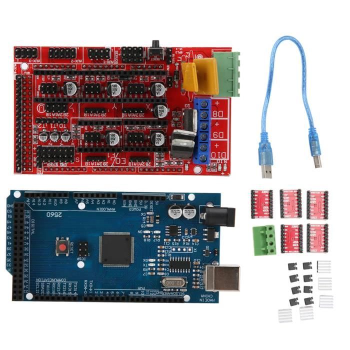 Heevhas 2x Module Pilote Moteur Pas à Pas A4988 Avec Dissipateur - Pour Imprimante 3D CNC