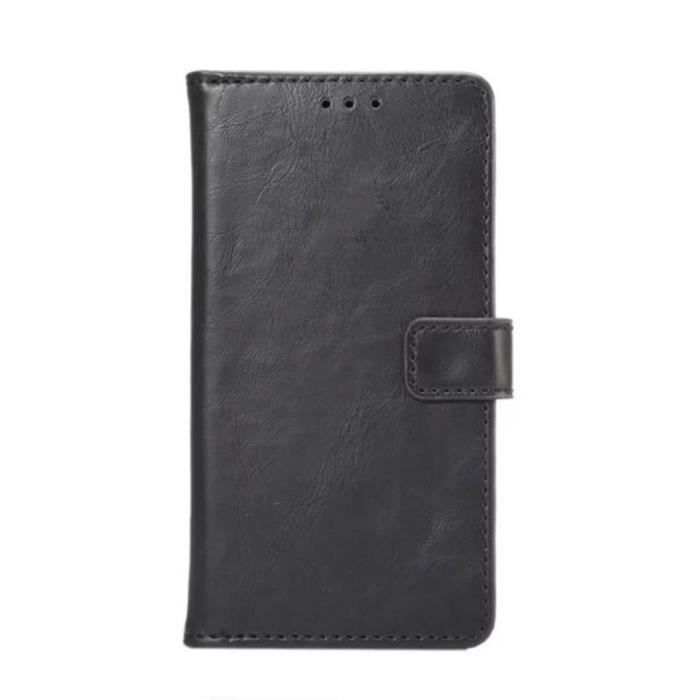 Étui pliable en cuir 5G de luxe - Couverture premium avec protection à 360° pour iPhone 12 Pro Max (Marron Foncé