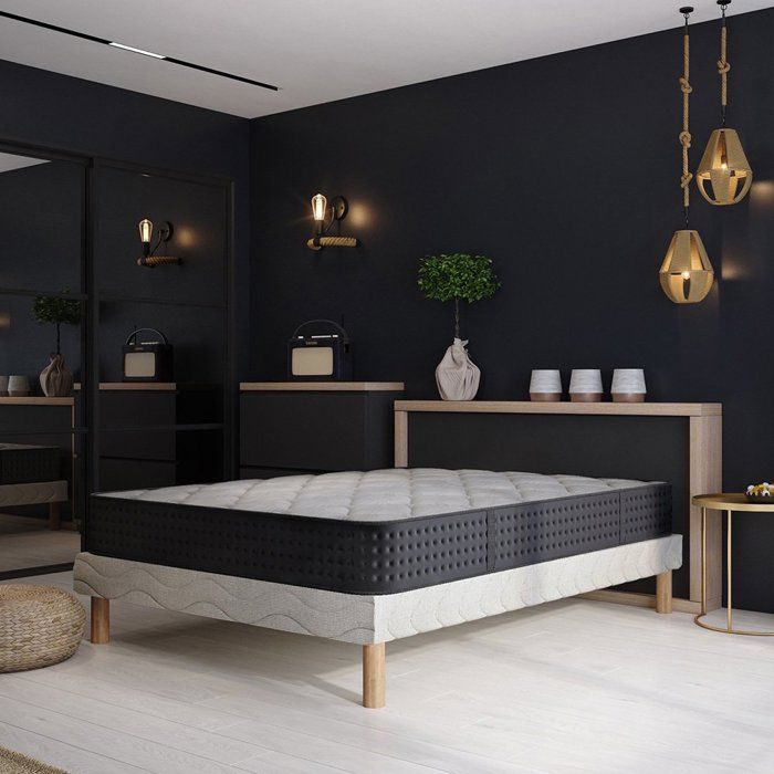 Matelas COSMOS 160x200 cm Hauteur 26cm Mousse Techno Foam Haute Densité Hypoallergénique Confort équilibré
