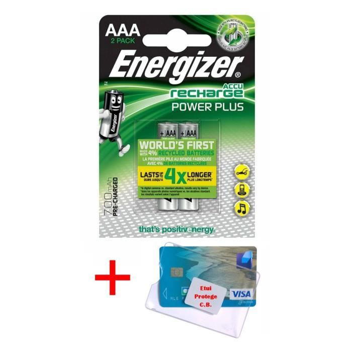 ENERGIZER PILES RECHARGEABLES POWERPLUS AAA/LR03 PACK DE 4