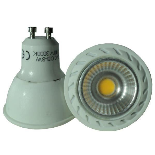 Ampoule LED GU10 8W COB 3000K 620 Lumens 90° … Cdiscount Maison