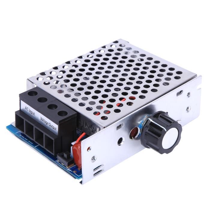 Fasizi Régulateur De Tension 4000W SCR - Gradateur Variateur Thermostat Vitesse 220V