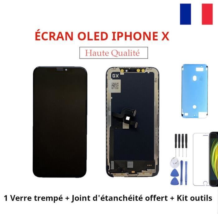 Ecran Tactile OLED pour iPhone XS Max Vitre De Remplacement 3D Touche Ecran D'Affichage avec Kit D'Outils Complet De Réparation (6.5 - Téléphonie