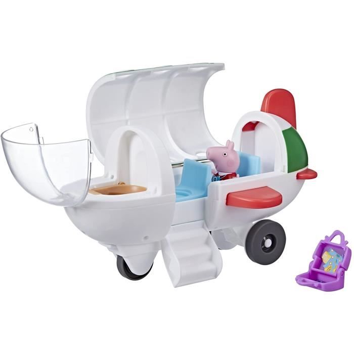 Lavion de Peppa Pig - Peppa’s Adventures - avec 1 figurine Mlle Rabbit