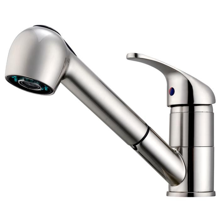 HOMELODY Robinet de Cuisine avec Douchette Extractible Mitigeur d&eacute;vier 2 Jets au Choix Mitigeur Cuisine en Acier Nickel Robinet Evier 