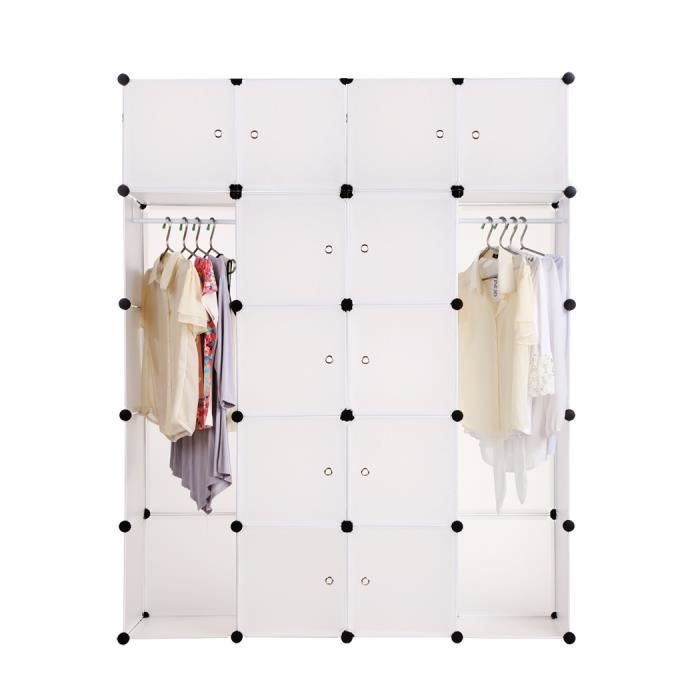 Mode meuble armoire amovible 20 grilles étagères en ...