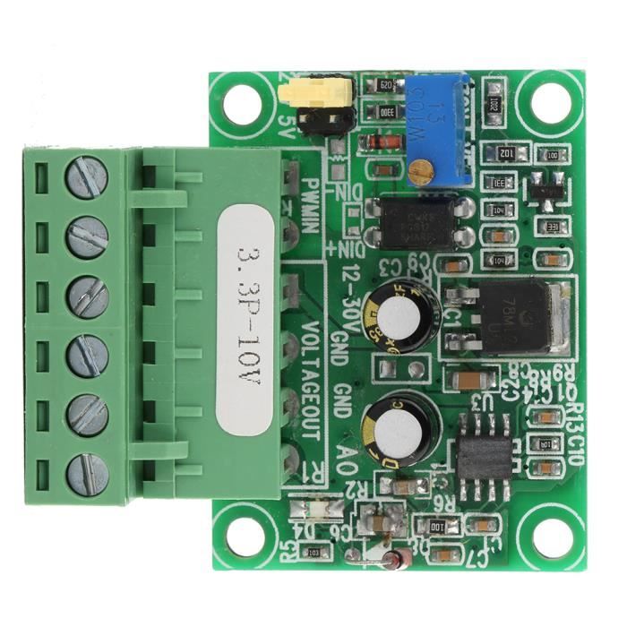 Module Convertisseur PWM Vers 0-10V Analogique – Haute Précision 0,2%, Pour Automation, Contrôle Moteur DC, éclairage LED