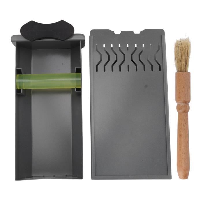 Boîte à Café Expresso En Acier Inoxydable 700 Ml | Avec Brosse | Éjection Facile, Silencieuse, Antidérapante