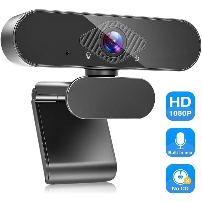 Mac et Android Chat Vidéo et Enregistrement Jeux Streaming en Direct Webcam USB Full HD Webcam pour Réunions Compatible avec Windows HOBFU Webcam 1080P 