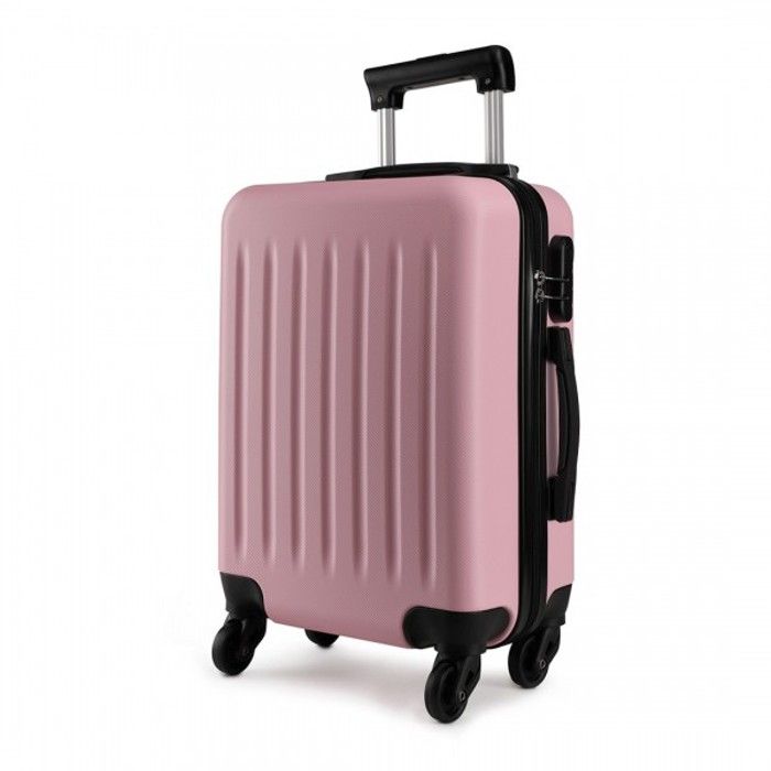Valise Rigide CarryOn Trunk 67 Cm - 83 Litres Avec Extenseur - Polycarbonate Brossé - 4 Roues Et Serrure TSA - Bleu