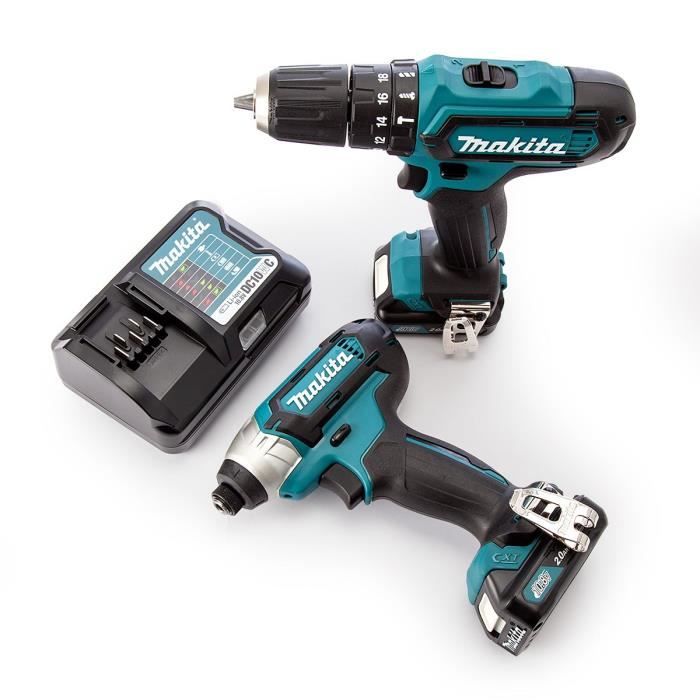 Makita Perceuse Visseuse A Percussion Et Visseuse A Chocs Clx202aj Avec 2 Batteries 10 8v Et Coffret Makpac Achat Vente Perceuse Perceuse Visseuse Chocs Clx202 Cdiscount