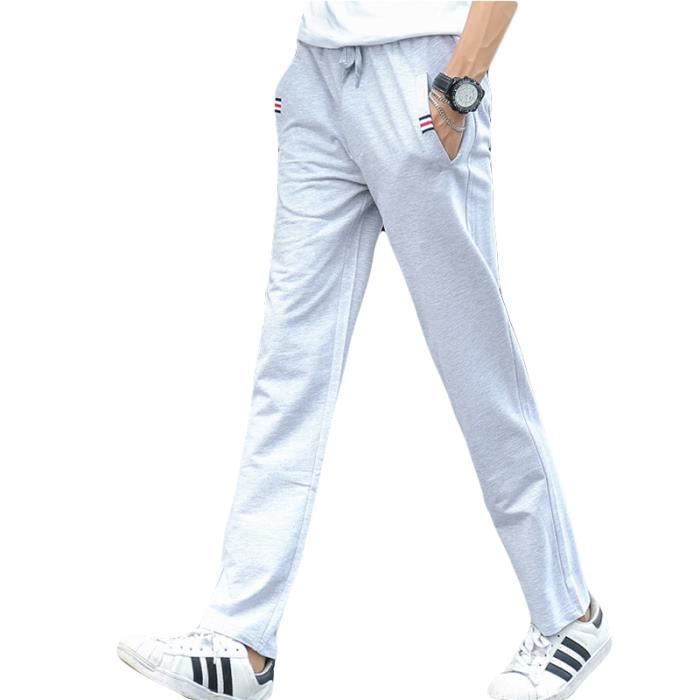 Pantalon de jogging homme - gris clair en coton Dissident - Pantalon Homme  sur MenCorner