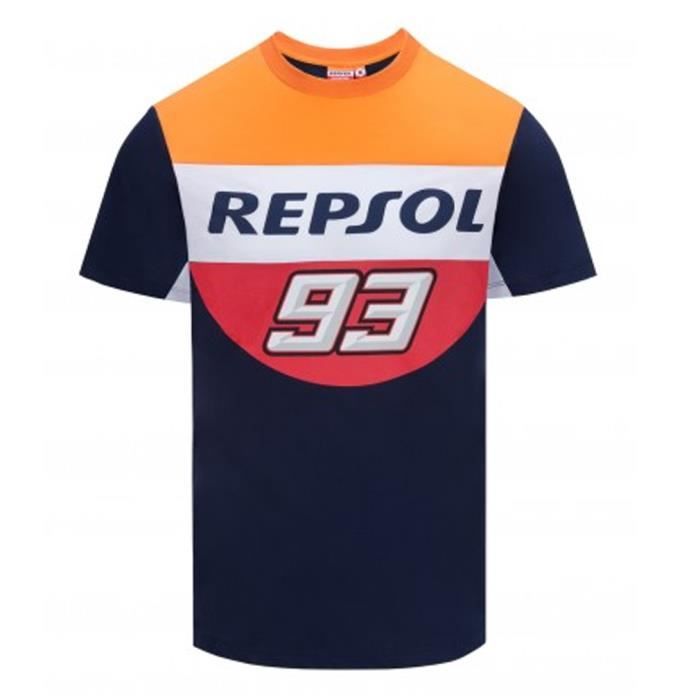 Repsol Générique Honda Marc Marquez 93 Moto GP Panel Bleu Enfant T-Shirt Officiel 2018 