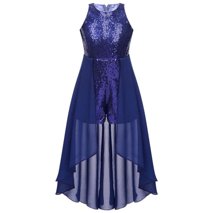 Costume de spectacle de danse lyrique pour enfants filles, robe de justaucorps de gymnastique et de patinage artistique, sans manches, avec strass – acheter les meilleurs produits dans la boutique en ligne