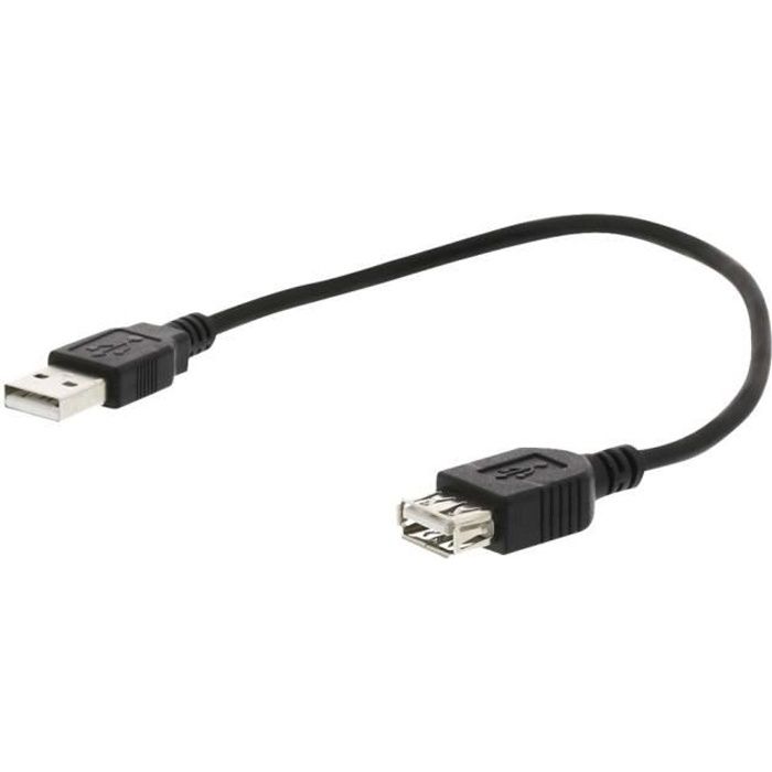 Cordon d'extension USB 2.00 A mâle vers USB A femelle 1m80