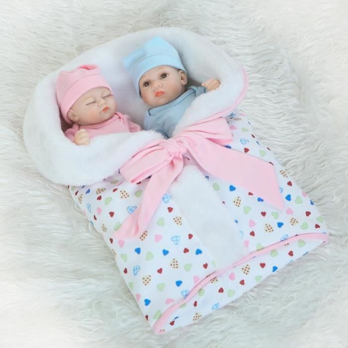 Ofeli Vinyle Bonecas Bebe Reborn Bebe En Vie Poupees Garcon Et Fille Jumeaux Bebe Cadeau Brinquedos Cdiscount Jeux Jouets