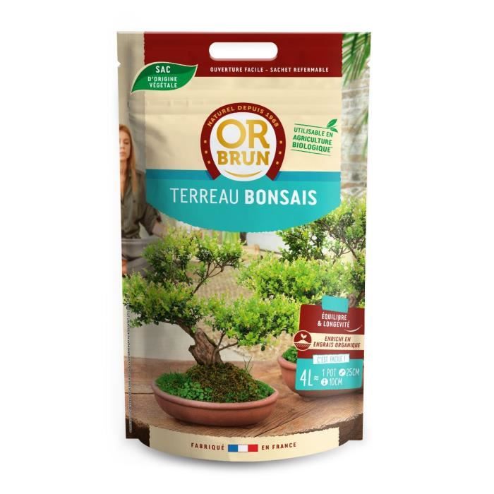 OR BRUN Terreau bonsai 4l
