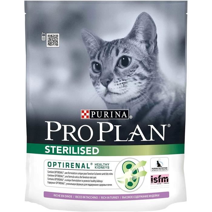 Comparer les prix de Croquettes - PURINA - Proplan - Chat stérilisé - Dinde - 8 X 400 G - Haute teneur en protéines