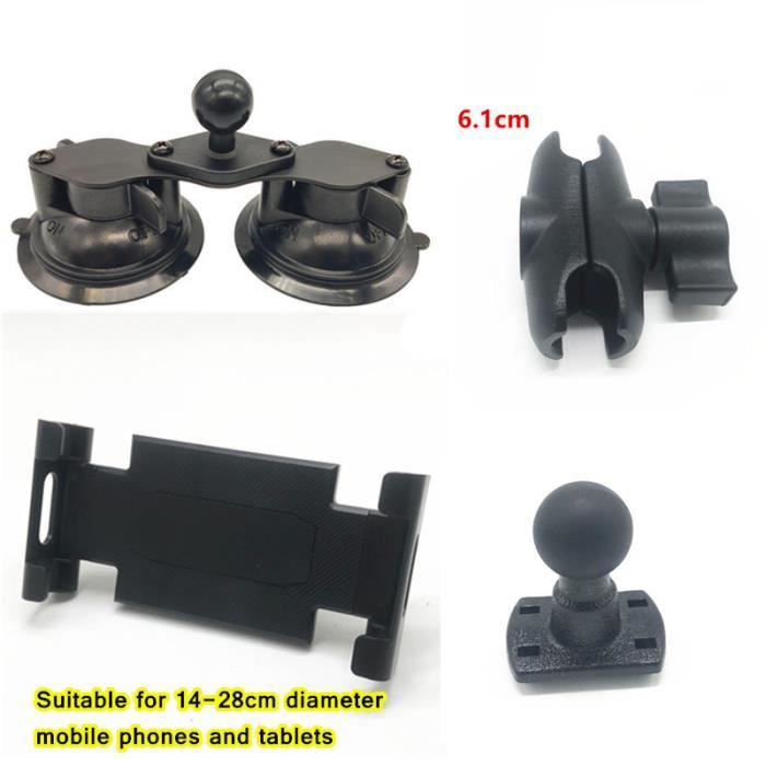 Hodozzy Support à Ventouse Pour Tableau De Bord Pour Autoradio Portable De 6,8/7/9/9,3/10,26", Support à Ventouse Flexible Pour Pare-brise Pour écran Carplay Portable, Android Voiture Pour Voiture