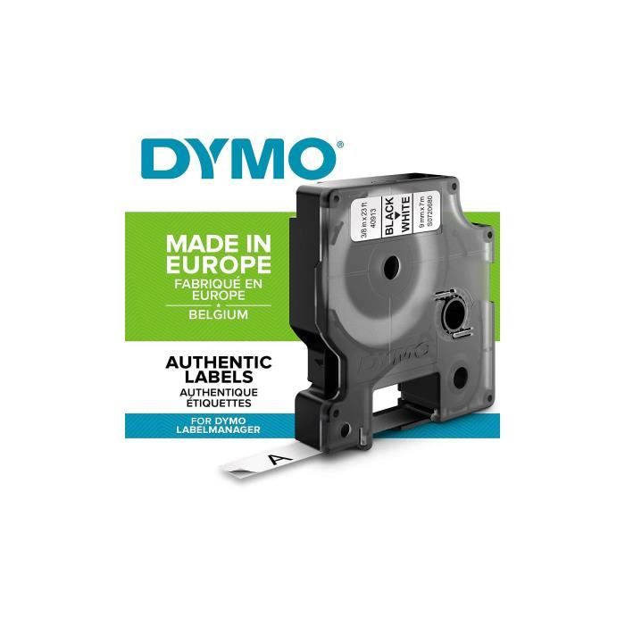 Sanford 6 mm x 7 m Noir Supplies dymo d1 Cassette de Ruban à étiqueter Noir/Blanc 