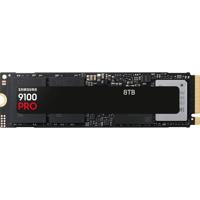 Des performances pour une nouvelle ère. Exploitez les performances du PCIe® 5.0. Vivez la révolution avec le SSD 9100 PRO en atteignant des vitesses séquentielles jusquà 14 800 13 400 Mo s. Naviguez entre le montage vidéo lart 3D et les jeux HD grâce à la dernière interface PCIe® 5.0 et restez prêt pour ce qui vous attend avec une capacité étendue allant jusquà 8 To. Découvrez des performances optimales et économes en énergie grâce au contrôleur 5nm avancé qui améliore lefficacité énergétique. Oubliez la surchauffe même lorsque vous exécutez des programmes volumineux pendant longtemps.