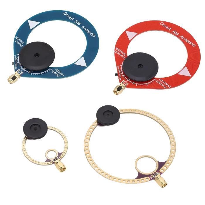 Lot De 4 Antennes à Boucle Portatives, Mini Anneaux émetteur-récepteur