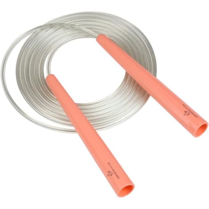 EVO Fitness Corde à sauter en cuir pour adulte avec poignée eois pour